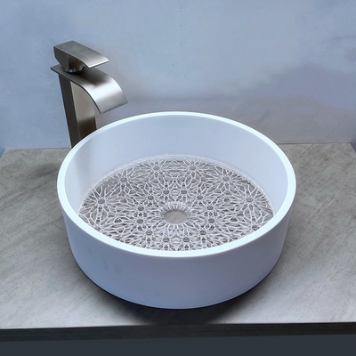 حوض غسيل حمام عصري أنيق بدون تدفق 1 تصميم فتحة