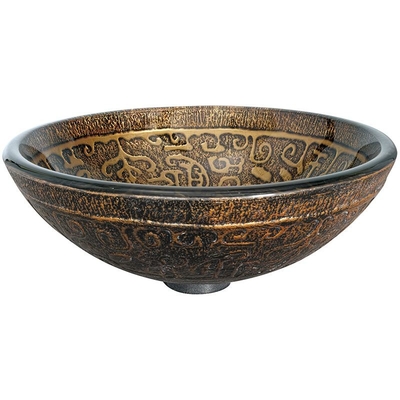 براون بالوعة الزجاج المقسى الغرور جولة 45mm 12mm كونترتوب الحمام