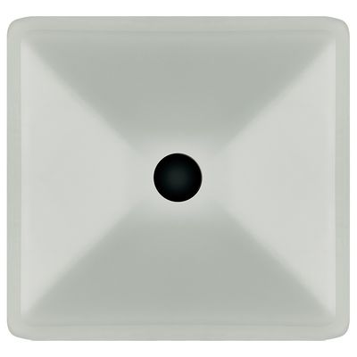 أحواض غسيل الحمام على شكل قمع طلي بالوعة الحمام الأبيض من الزجاج المقوى