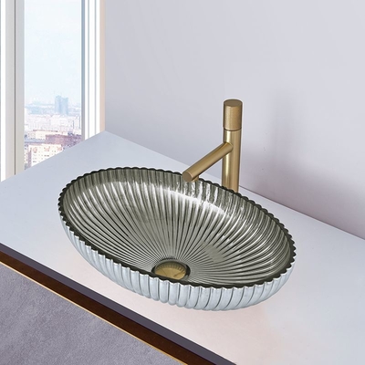 45mm استنزاف أحواض زجاجية قطرها التسلق بالكروم في شكل القرع