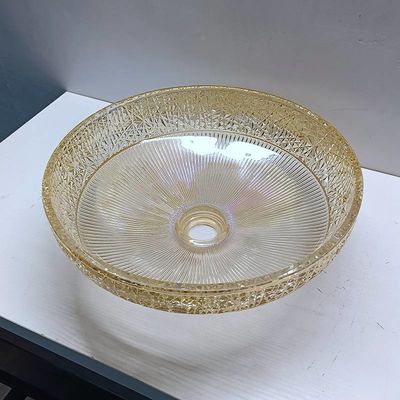 حجم الصرف 1.77 بوصة حوضات الأوعية الزجاجية للحمام المعاصر