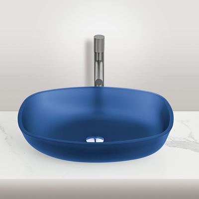 شكل البطيخ الشتوي (مات) سفينة سوداء (فانيتي) حوض بدون تدفق لا فتحة ضخة فتحة واحدة